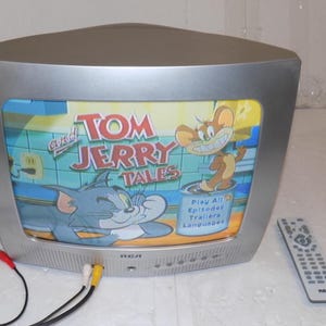 RCA E13320 13 inch CRT TV 13&quot; Color Tv with Remote Nice Gaming Tv Space Age Design