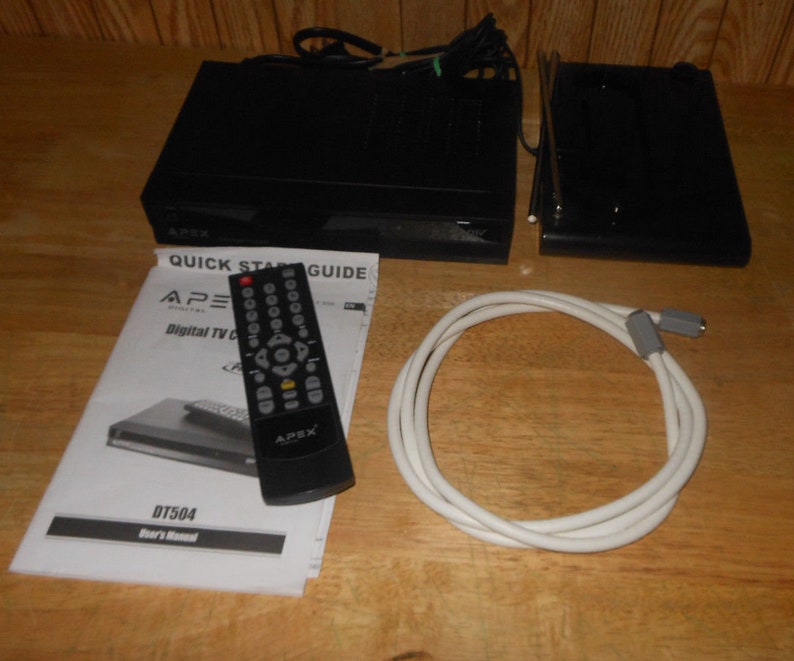Apex DT504 Digital Converter Box with Remote Manual Antenna | Etsy