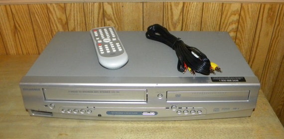 Sylvania Dvc865 Dvd Vcr Combo Dvd Player Vhs Player With Etsy