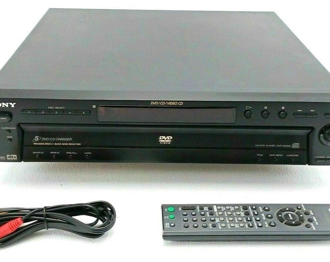 Sony Dvpnc600 5 Disc CD DVD Player 5 Multi Disc Changer Black W