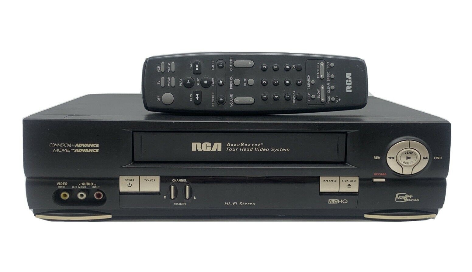RCA vr501 Mono VHS VCR Recorder Vhs Player With Remote & Cables