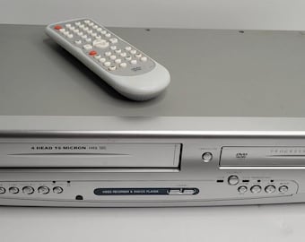 Sylvania DVC841 DVD VCR Combo Remote Cables and HDMI Adapter