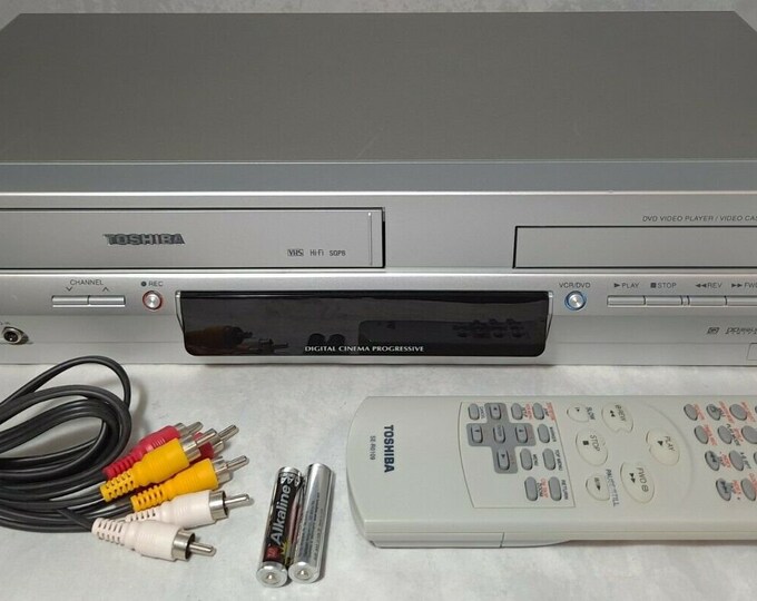 Toshiba SDV394 DVD VCR Combo Dvd Player Vhs Player With Remote and Cables Etsy