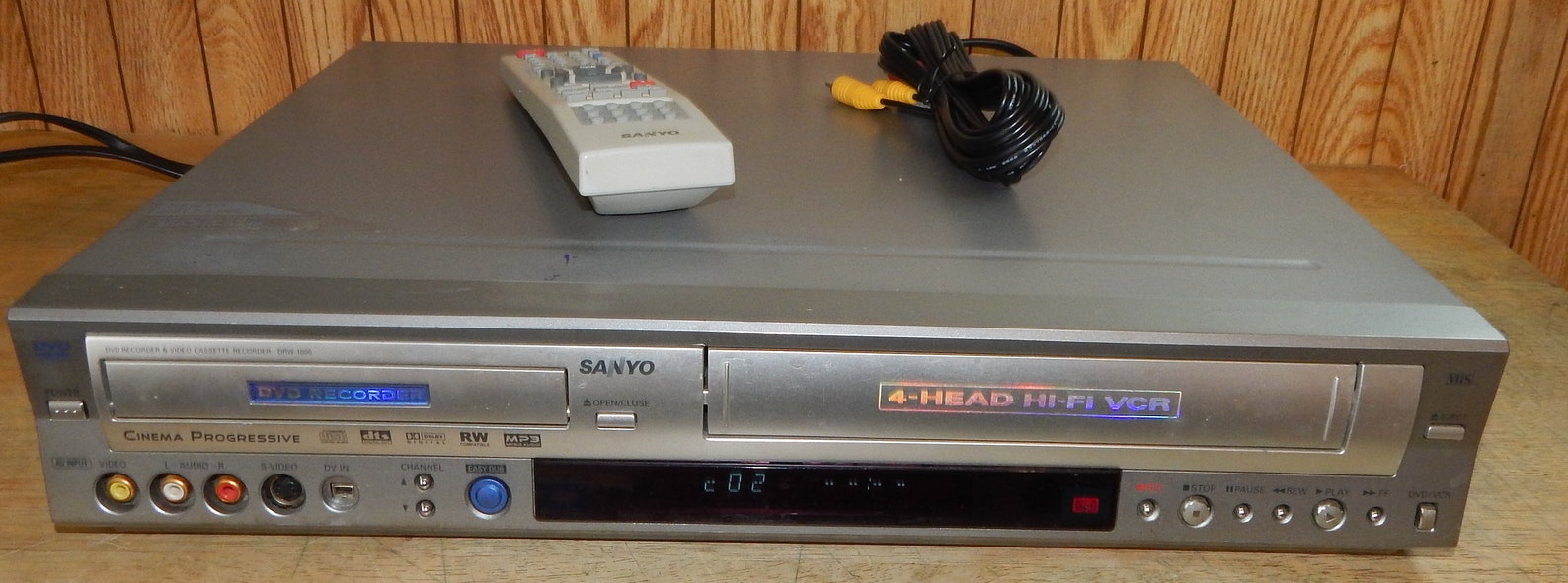 Sanyo DVD Recorder VCR Combo One Button Vhs to Dvd Copying Etsy