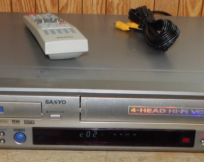 Sanyo DVD Recorder VCR Combo One Button Vhs to Dvd Copying With Remote