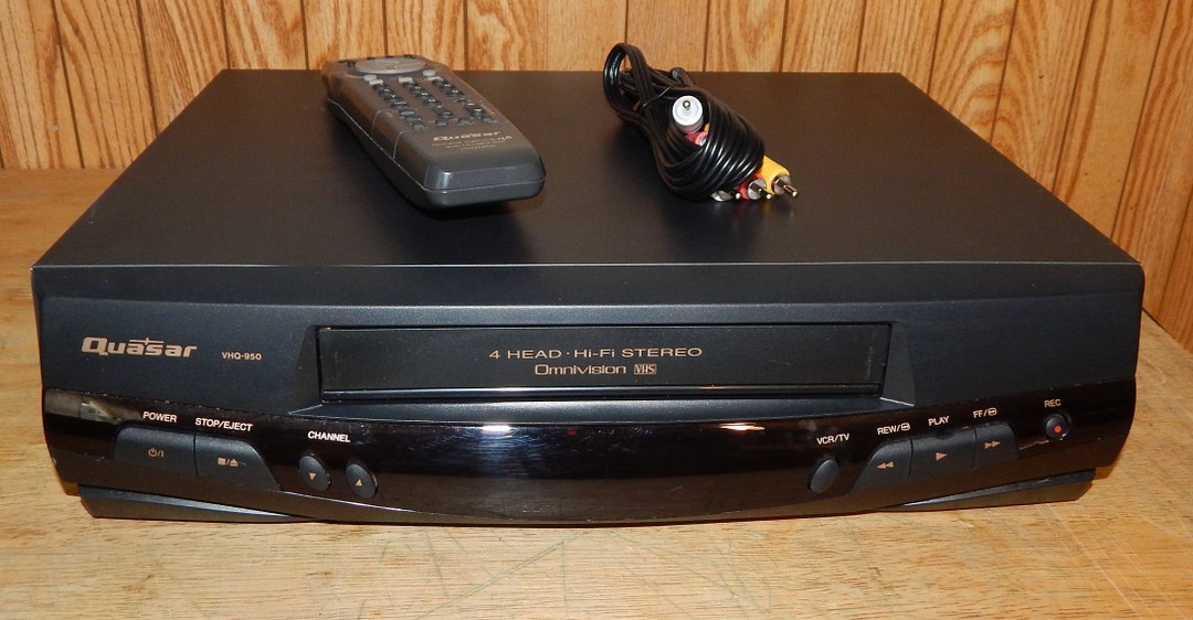 Panasonic Quasar Stereo VHQ950 VHS VCR Vhs Player With Remote Etsy