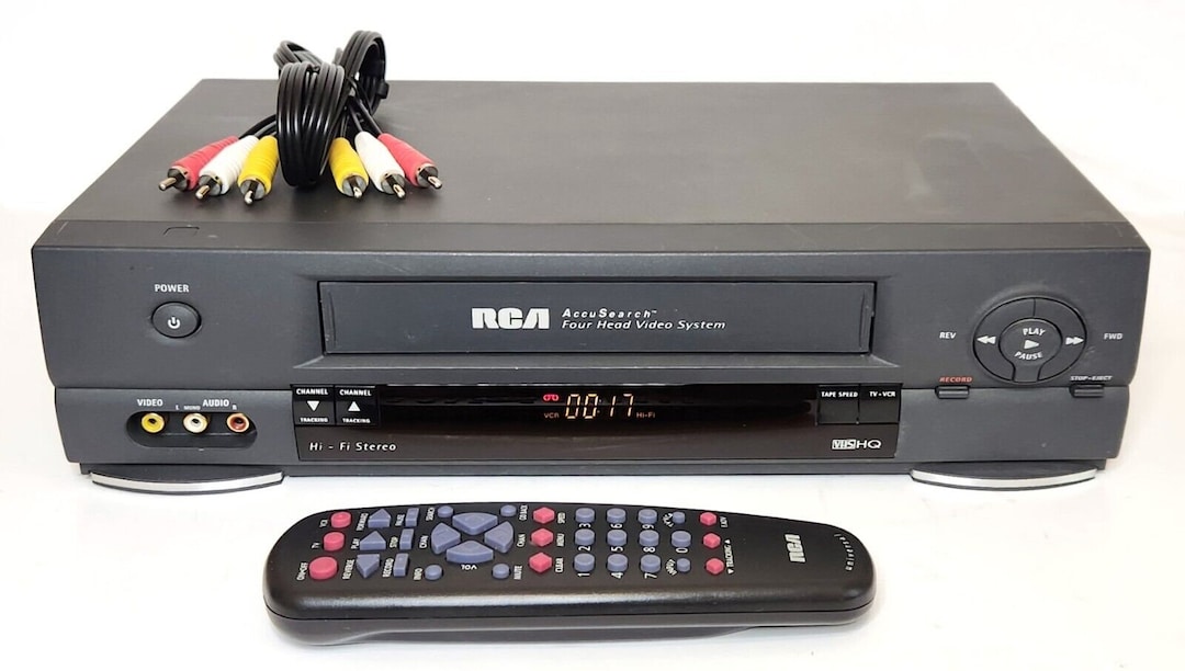 RCA VR632 Hi Fi 4 Head VHS VCR Vhs Player With Remote and Etsy