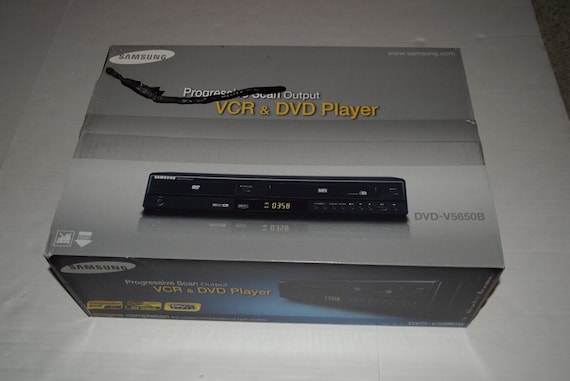 Nuevo en caja Samsung Dvdv5650b DVD VCR Combo Vhs Reproductor de DVD  Adaptador HDMI incluido