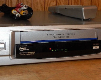 Orion VR0211 Mono VHS VCR Vhs Player With Remote and Cables