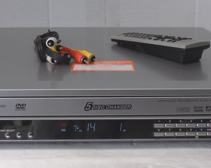 Panasonic Dvdf87 5 Disc CD DVD Player 5 Multi Disc Changer With Remote
