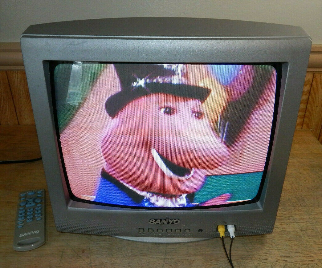 ちょい古のテレビデオ サンヨー SANYO [C-14VT30] used/VHS再生