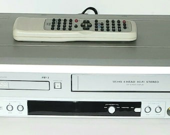Sylvania SSD803 DVD VCR Combo with Remote, A/V Cables & Hdmi Adapter