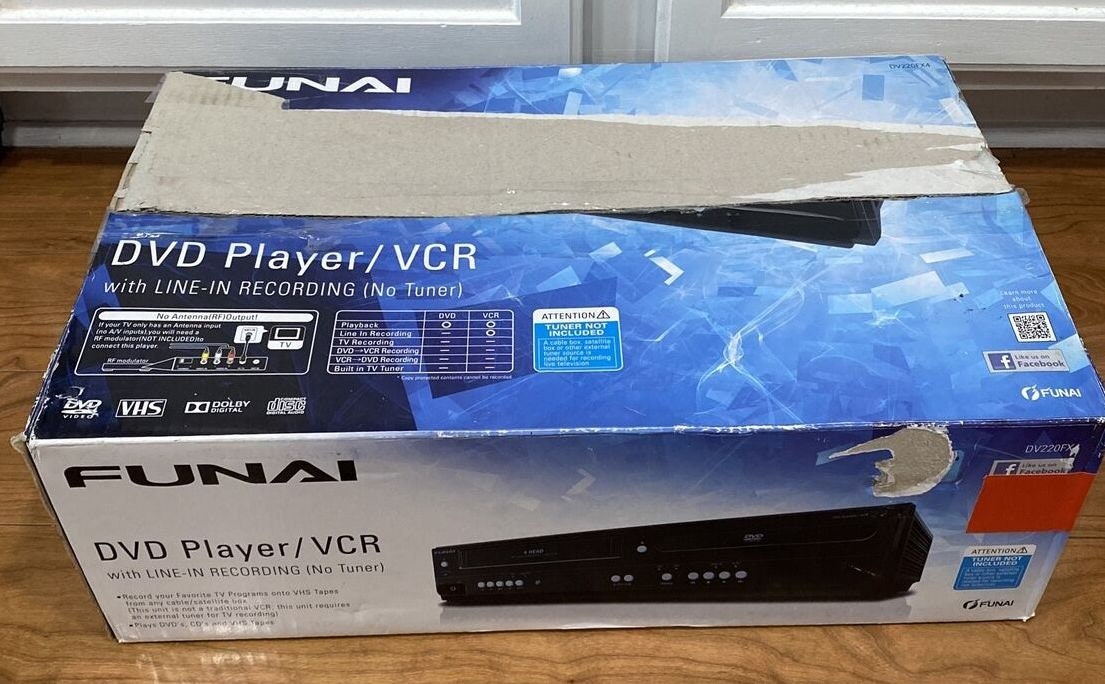 New in Box Funai DV220FX4 DVD VCR Combo Dvd Player Vhs Player Etsy