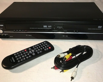 Toshiba sd-v296 DVD VCR Combo VHS Player with Remote, A/V Cables & Hdmi Adapter