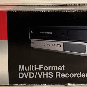 New in Box Zenith XBR716 Multi-Format DVD Recorder VCR Combo with HDMI Adapter