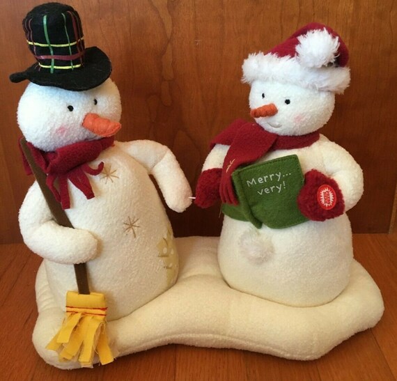 2022 Hallmark Christmas Snowman Hallmark 2003 Jingle Pals Singing Mr. And Mrs. Snowman Tested | Etsy
