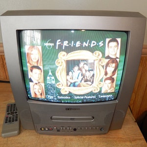 Emerson Ewc13d4 13 Inch Crt Color Tv Dvd Combo Television With Etsy Emerson Ewc13d4 13 Inch Crt Color Tv Dvd Combo Television With Etsy