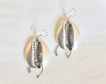 Shell Earrings - Cowrie Shell Jewelry, Sirencore, Barbell Piercing Earrings, Septum Ring Earrings