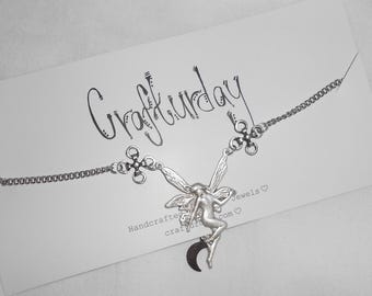Fairy Choker - Fairycore Jewelry, Fairy Moon Necklace