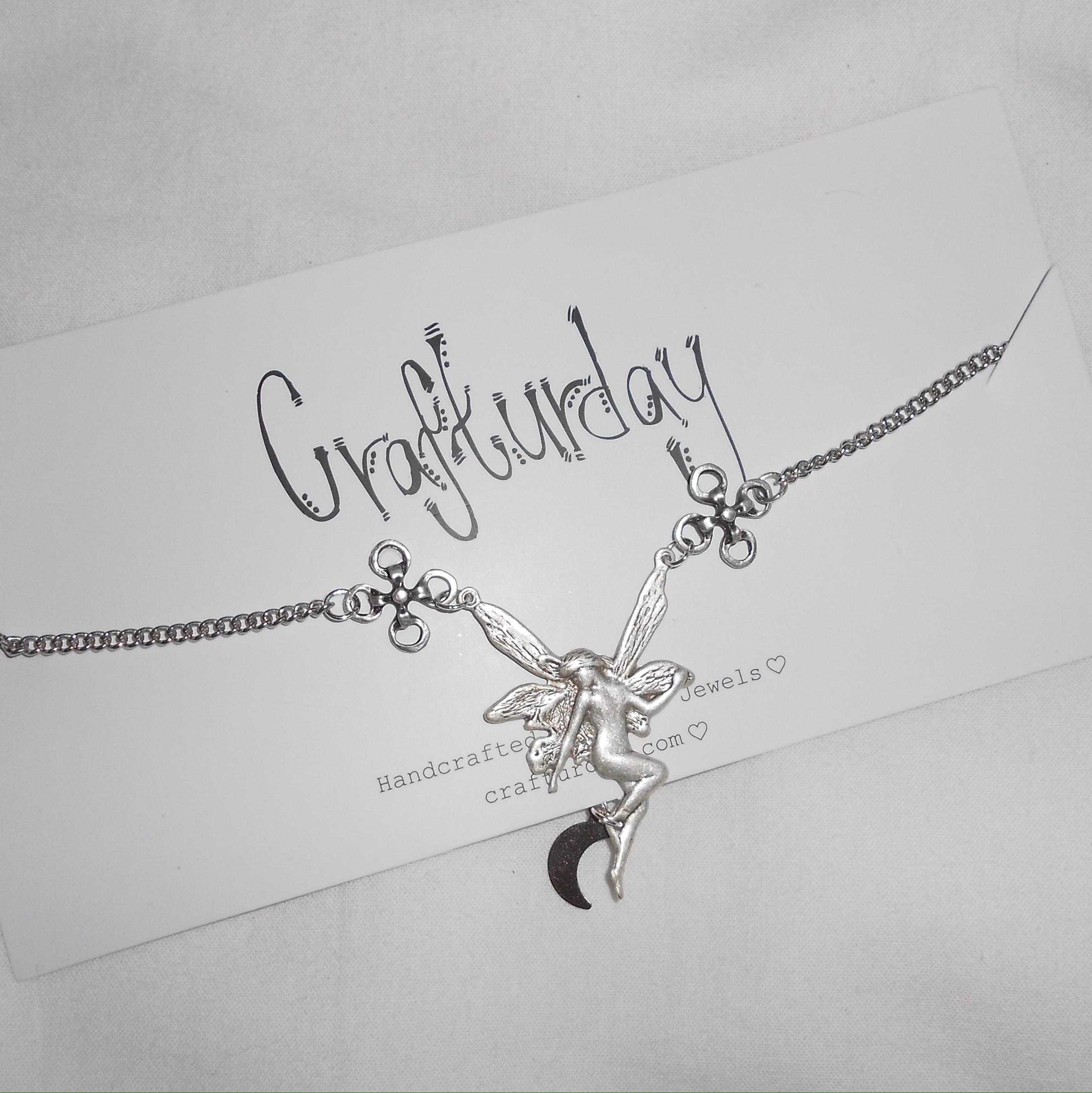 Fairy Choker - Fairycore Jewelry, Fairy Moon Necklace
