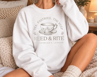 Emma M Lion Reed & Rite Tea Shop Graphic T-Shirt, St. Crispian's London Sweatshirt