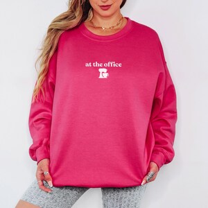 At the Office Embroidered Sweatshirt, Stand Mixer Crewneck, Baking Lover Gift, Cozy Baker Sweatshirt, Minimalist Stitched Kitchen Pullover