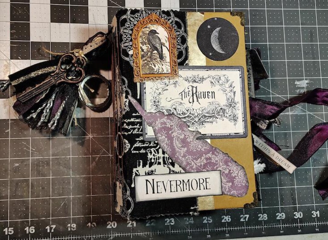Large Gothic Raven 5 Signature Junk Journal 6x8x3.5 - Etsy