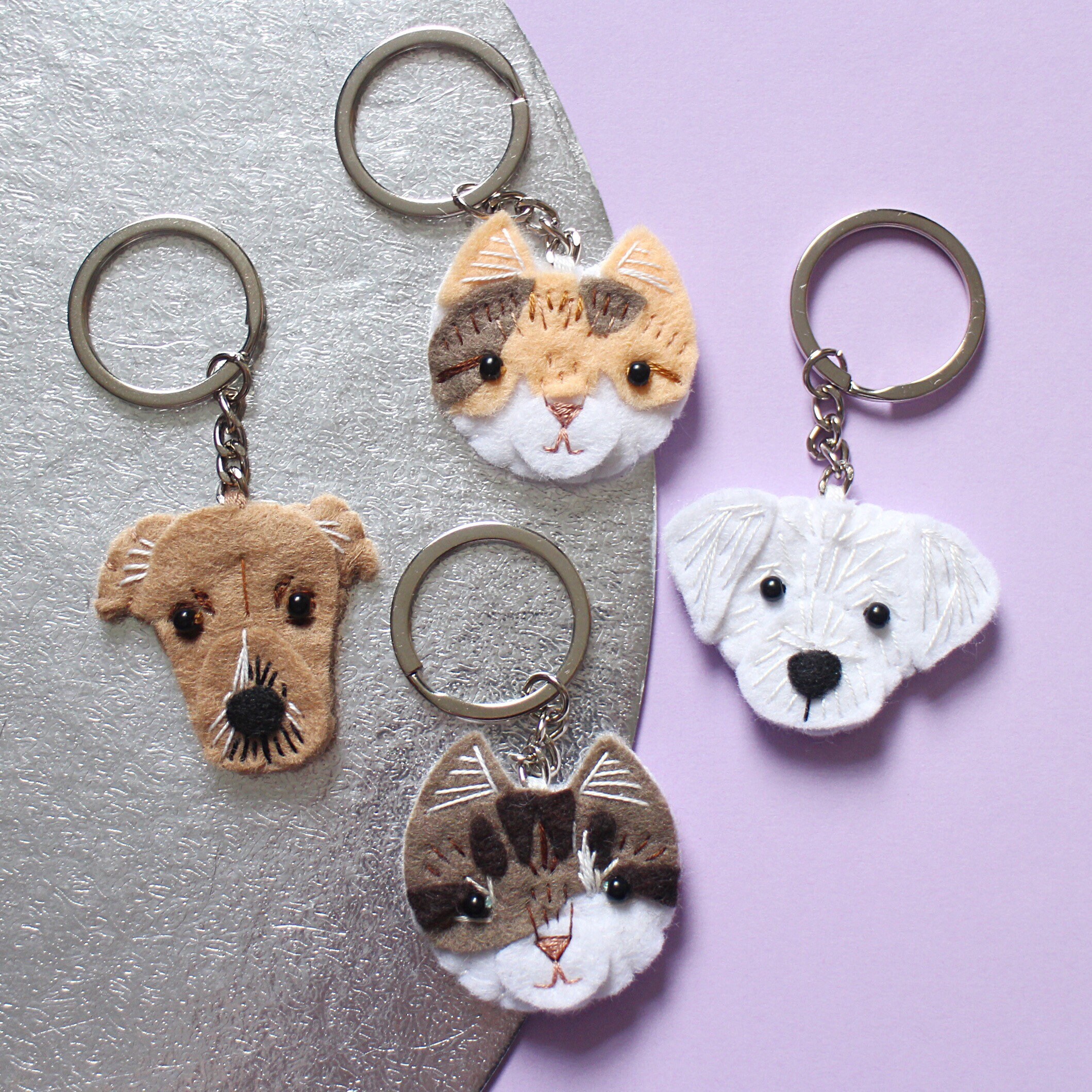 Personalised Pet Keyrings Pet Lover Gifts Keychain Etsy UK