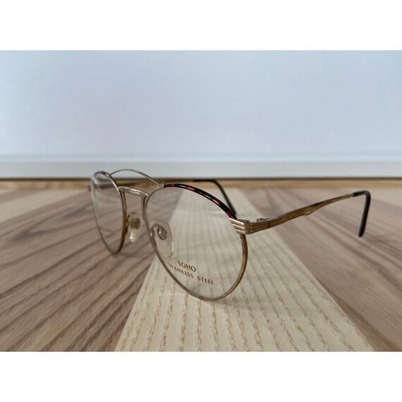 double bridge round eyeglasses
