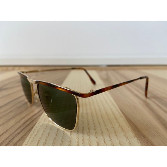 Rectangular vintage sunglasses tortoise black - image 2