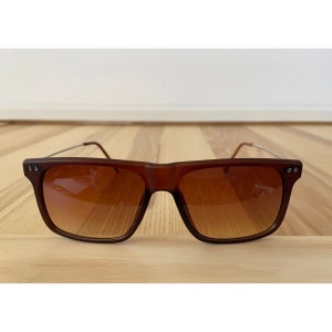 Rectangular brown black new sunglasses