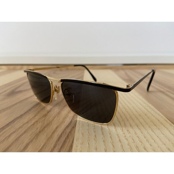 Rectangular vintage sunglasses tortoise black - image 4