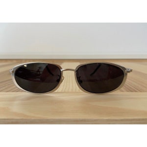 Rectangular metal vintage sunglasses
