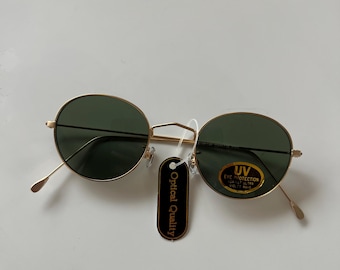 Ronde metalen vintage zonnebril