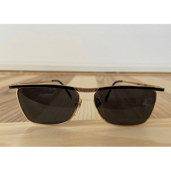 Rectangular vintage sunglasses tortoise black - image 3