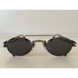 Double bridge oval rare vintage sunglasses for narrow face