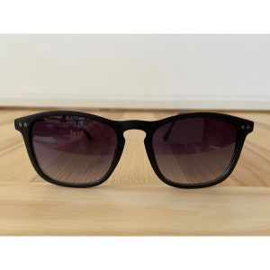 Rounded square black new sunglasses