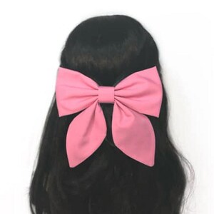 Bubblegum Pink Hair Bow, Bows For Women, Bows For Girls, Large Hair Bows, Hair Bows For Girls, Pink Bows For Women, Pink Solid Color HairBow