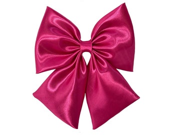 Hot pink Hair Bow Clip, Dance Team Hot Pink Bows, Bows For Girls, Women Hair Bow clip, Large Bow Clip, Hot Pink big Bow, Pink Bows Toddlers