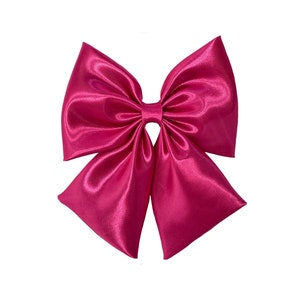 Hot pink Hair Bow Clip, Dance Team Hot Pink Bows, Bows For Girls, Women Hair Bow clip, Large Bow Clip, Hot Pink big Bow, Pink Bows Toddlers