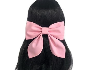 Pink Large Bows, Large Bows For Girls, Pink Hair Bow, Large Bows, Pink Big Bow, Baby Pink Hair Bow, Pink Girls Hair Bows, Girls Big Bows
