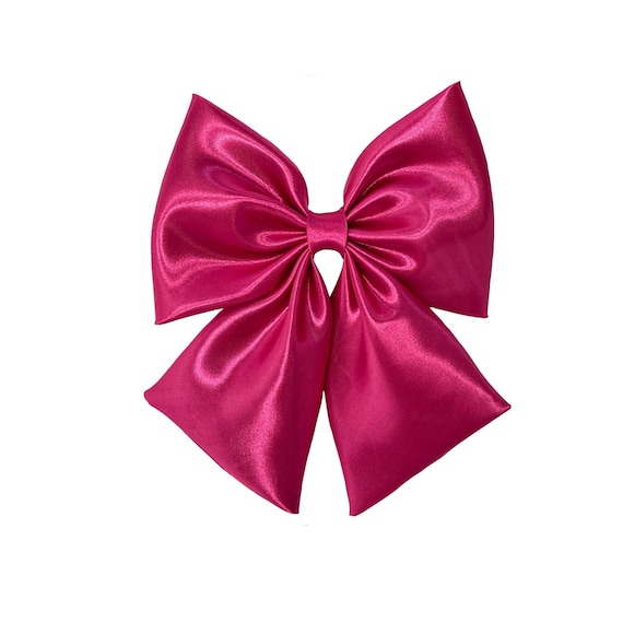 TitasHidingPlace Hot Pink Hair Bow Clip, Dance Team Hot Pink Bows, Bows for Girls, Women Hair Bow Clip, Large Bow Clip, Hot Pink Big Bow, Pink Bows Toddlers