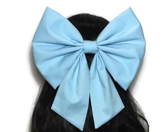 Ariel Hair Bow, Ariel cosplay, Mermaid Bow, Ariel Bow, Little mermaid Bow, Fabric Hair Bow, Ariel Blue Hair Bow, Kawaii Bow, Large Hair Bow