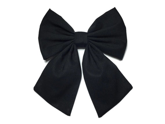 Black Hair Bow