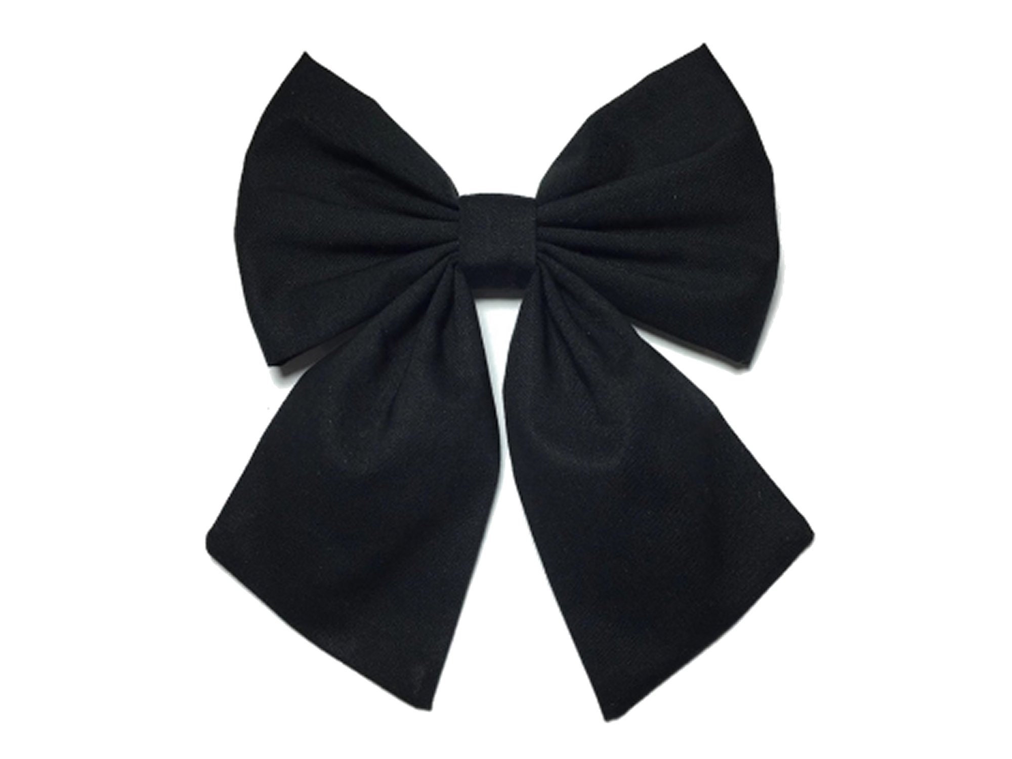 Black Hair Bow Clip Sailor Bow Black Hair Bow Hair Bow Etsy.de