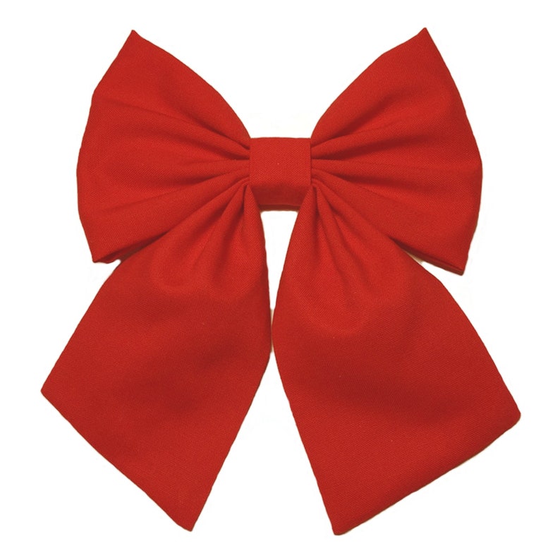 Red Hair Bows For Girls, Red Hair Bow, Red Hair Clip, Cosplay Hair Bows, Kawaii Hair Accessory, Cheer Bows, Dance Bows, Big Bows image 4