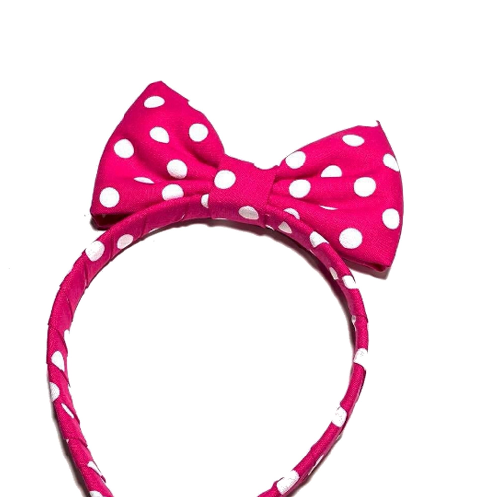 Women Red/Pink Shiny Bow Mickey Mouse Hair Headband For Cosplay Red Minnie Mouse Ears, Red Disney Ears, Red Minnie Ears  main image 2