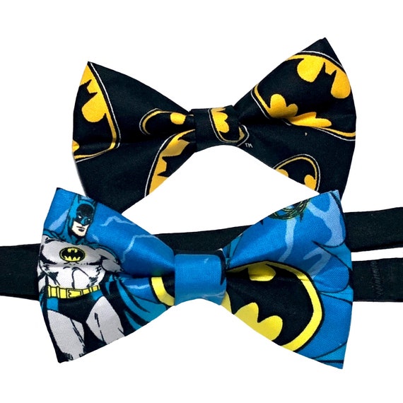 Geek gift ideas. DC Comic Book bow tie Batman Bow tie Superhero Bow tie Geek Bowtie Kid/'s Bowties Bow ties