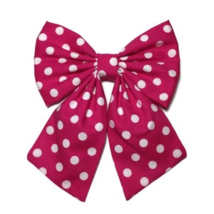 Minnie Mouse Hair Bow, Red Hair Bow, Polka Dots Bow, Hair Bows For Girls, Girls Hair Bows, Toddlers Hair Bows, Cheer Bows, Dance Pink Polka Dot