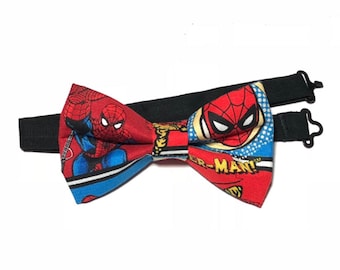 Spiderman Boys Bow Tie,  Bow Ties For Boys, Spiderman Comic, Spiderman Bow Tie, Spiderman Bow, Mens Bow Ties, Marvel Bow Tie